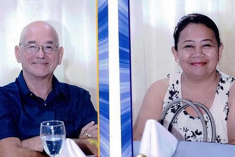 Briton Allan Arthur Hyrons and his Filipino wife Welma Paglinawan-Hyrons were abducted by gunmen from a beach resort.