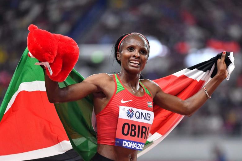 Athletics Kenya's Obiri defends 5,000m world title The Straits Times