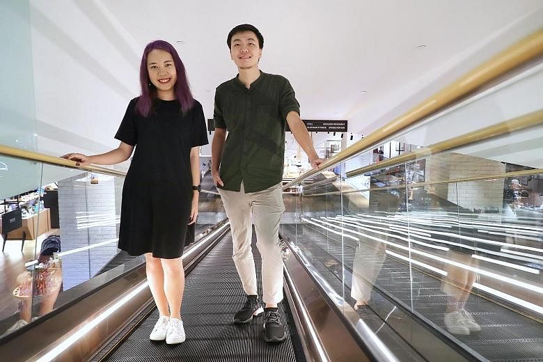 Kopi Date is the brainchild of Mr Liu Zhiqun and Ms Lee Jing Lin, who came up with the idea last year. Both of them became a couple in June. ST PHOTO: GAVIN FOO