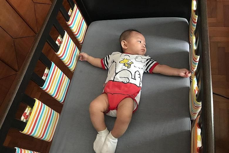 When Ms Chua Jia Ying decided to replace the cloth cot bumpers on her five-month-old son's cot with individual bumper wraps for the slats, it lowered the risk of the baby accidentally pressing his face against the bumpers and suffocating.
