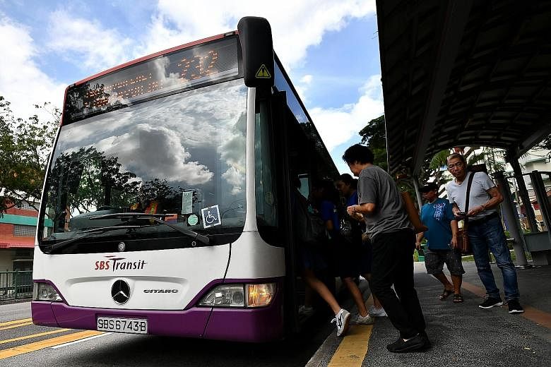 With revisions to the eligibility criteria, one in five households will qualify for public transport vouchers, up from one in 10 previously. The measures aim to help buffer the impact of increased fares on needy commuters. ST PHOTO: LIM YAOHUI