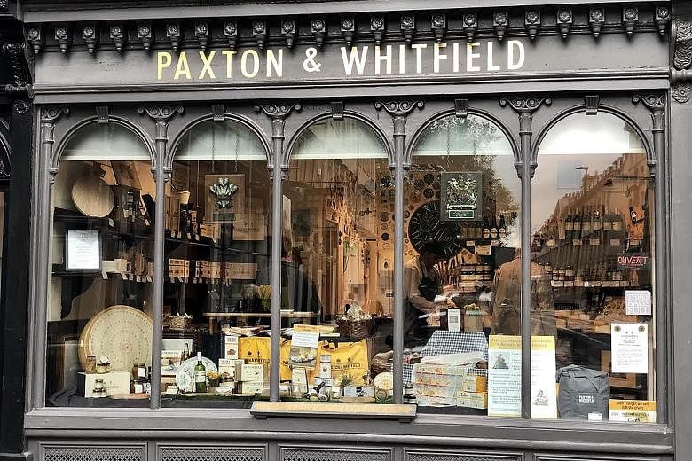 (From far left) Go goggle-eyed picking from hundreds of jars of sweets at The Bath Sweet Shop, sniff out your favourite cheese at Paxton & Whitfield and sit down for a good meal at Michelin-starred The Olive Tree Restaurant. The iconic Roman Baths in