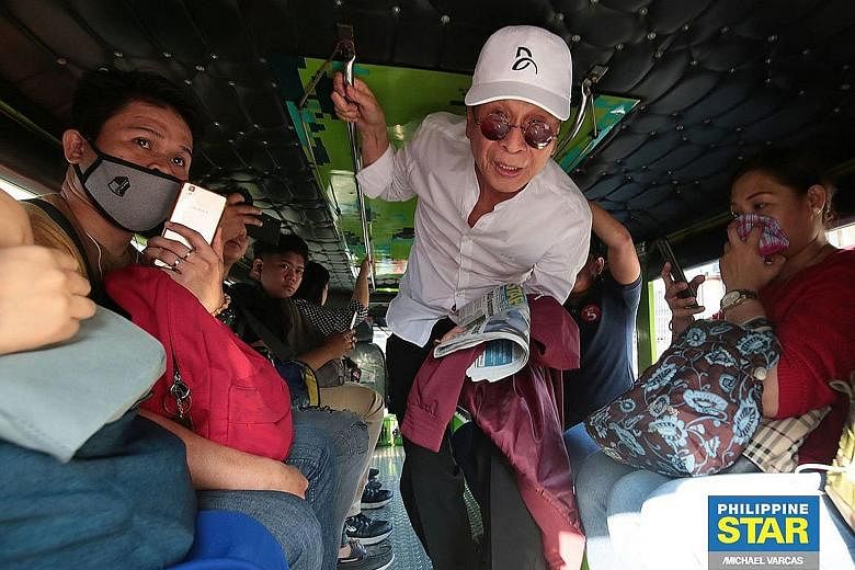 Mr Salvador Panelo, spokesman for Philippine President Rodrigo Duterte, took four jeepneys and a motorcycle ride to get to his office in Manila on Friday. He spent nearly four hours to travel 20km, in a much-ballyhooed publicity stunt amid complaints