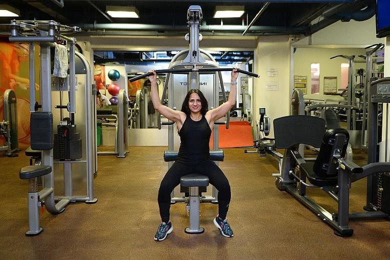 Personal trainer Neeti Raina Kaul, 44, became fascinated with working out while undergoing rehabilitation after surgery for her injured knee.
