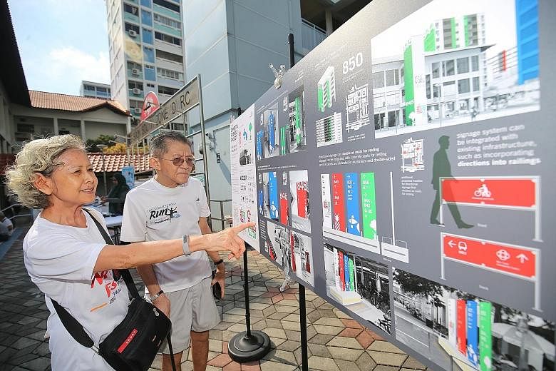 Madam Yong Fui Yin and her husband Ho Shien Joo, who was diagnosed with mild dementia in January, are looking forward to the new features in their Nee Soon South neighbourhood.