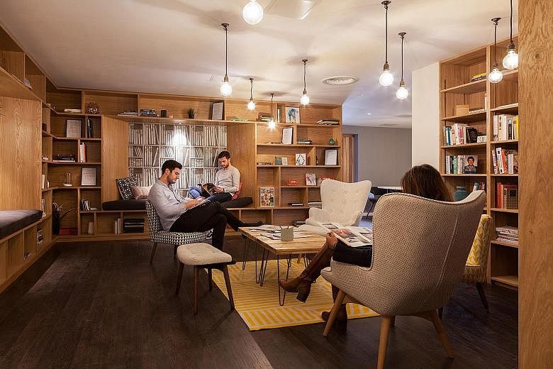 The Collective's Old Oak, a co-living space in West London. Amenities at The Collective's properties include cinemas, libraries and spas.