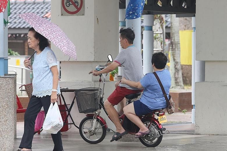 The latest data comes from the first update by the 15 PAP-run town councils since the ban kicked in on Sept 1. These town councils prohibit the riding of PMDs in areas such as void decks and common corridors.