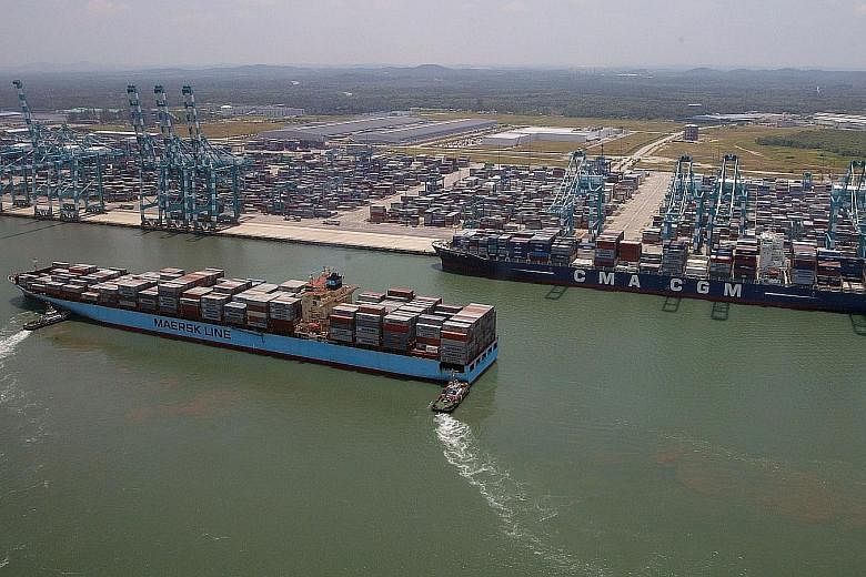 The Port of Tanjung Pelepas has a current capacity of 12.5 million TEUs. It is seeking to accommodate 30 million TEUs by 2030. PHOTO: THE STAR/ASIA NEWS NETWORK