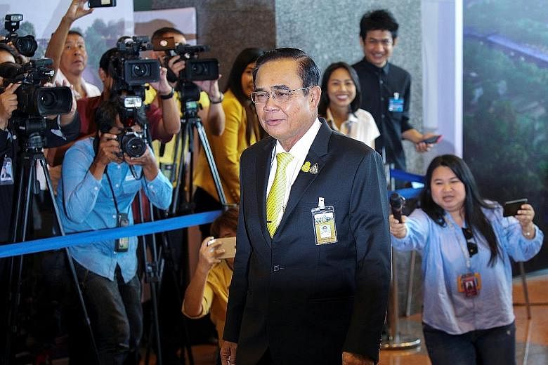 Thailand's Prime Minister Prayut Chan-o-cha in a July photo. Parliament voted to pass the budget Bill last Saturday after an intense three-day debate. The $144 billion Bill is the biggest in Thailand's history.