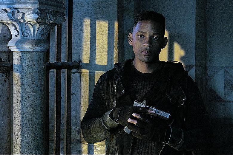 Gemini Man, by director Lee Ang (above), stars Will Smith as an elite government assassin who is suddenly hunted by a mysterious sniper - his fitter, younger clone, who is a fully computer-generated character (left). The Farewell, starring Awkwafina 
