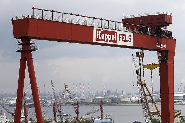 A Keppel Corp shipyard in Singapore. Temasek plans to offer Keppel shareholders $7.35 per share, in cash, to buy 554.9 million shares or 30.55 per cent of Keppel.