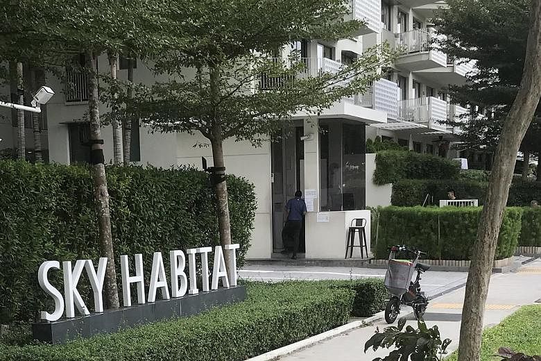 The management of Sky Habitat condominium in Bishan said PMDs belonging to food delivery riders are also banned in the basement of the condo's carpark as there had been some close calls where cars entering the basement almost collided with PMD riders