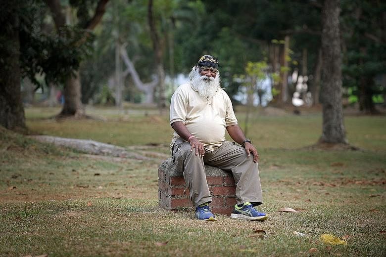 Mr Subaraj Rajathurai, seen here in a photo taken last month, died of a heart attack during a nap on Tuesday. He was well known for being an outspoken advocate for Singapore's native wildlife.