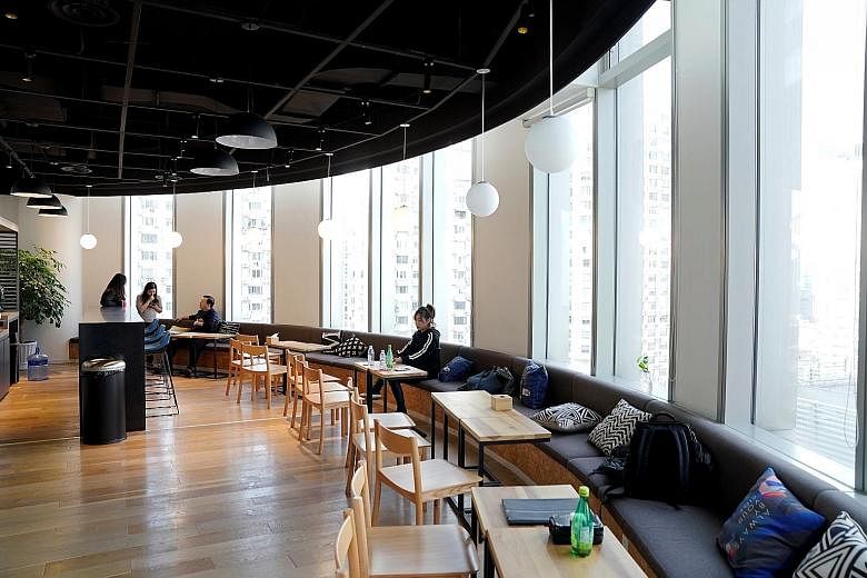 A Ucommune co-working space in Shanghai. The Beijing-based company was valued at US$2.6 billion about a year ago. Its decision to explore a listing has surprised investment bankers, given the similarities between its business and that of embattled US