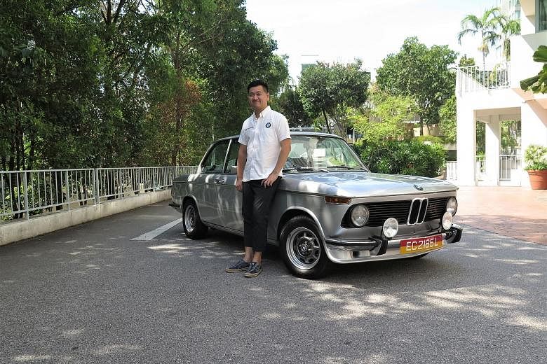 Mr Louis Soon considers his 1973 BMW 2002 a worthwhile investment.