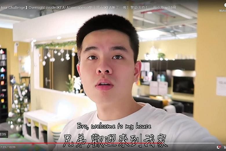 Max Lee hid himself in Ikea to make this video.