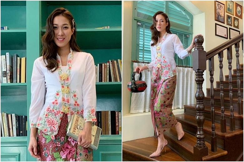 Who's the nyonya? HK actress Linda Chung catches eye wearing kebaya in ...