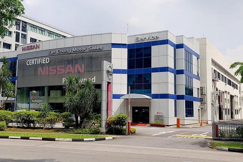 Tan Chong Motor's three-storey showroom in Toa Payoh Lorong 8, located on a 5,457.4 sq m plot next to a Subaru complex, is up for sale at $13.5 million. Its spokesman said the facility is underused. PHOTO: SAVILLS SINGAPORE