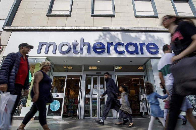 A Mothercare outlet in north London. The Guardian reported that the retailer had failed to find a buyer for the British operations but stores will stay open until administrators have been appointed and the business wound down. PHOTO: AGENCE FRANCE-PR