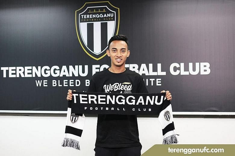 Faris Ramli scored 16 league goals and led Hougang's title charge in the Singapore Premier League last season. The Cheetahs eventually finished third behind champions Brunei DPMM and Tampines Rovers. PHOTO: TERENGGANU FC