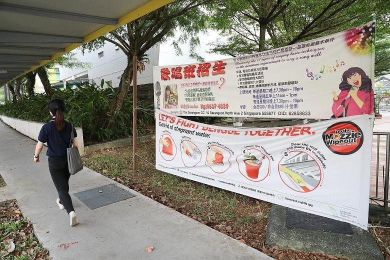 A banner in Serangoon North Avenue 1 encouraging residents to prevent mosquito breeding. With more than 13,800 people infected so far, the authorities expect the numbers to continue rising in the coming weeks, making this year Singapore's third large