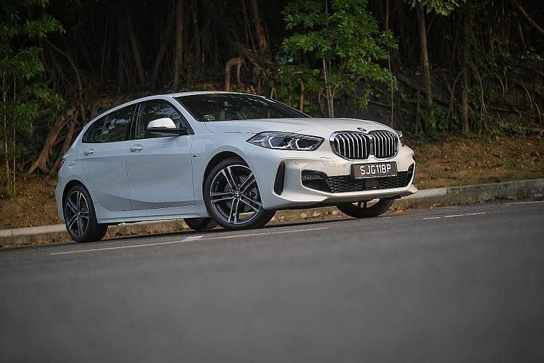 The 118i is the first BMW to have a proximity-triggered keyless system. The doors will unlock as you approach the car and lock when you walk away.