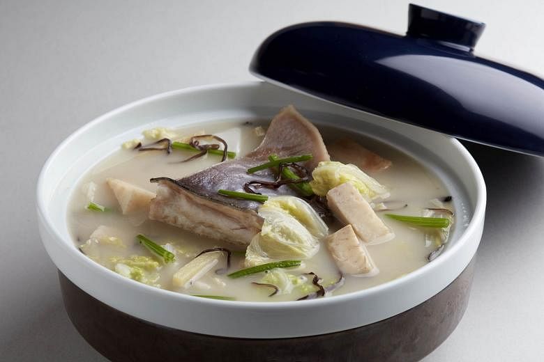 Poached Patin Fish Soup With Chinese Wine ($38, enough for four persons) 