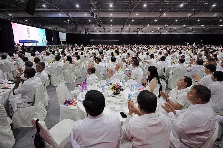 Addressing People's Action Party activists at the party convention at the Singapore Expo yesterday, Prime Minister Lee Hsien Loong stressed that strong domestic support is crucial in conducting foreign policy. "The unity of Singaporeans is our first 