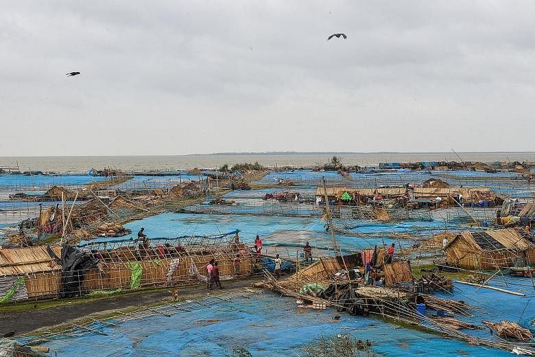 A fishing village in India reduced to rubble after Cyclone Bulbul swept the region late last Saturday. The cyclone killed 12 people in Bangladesh - 11 from falling trees - and 12 in India's West Bengal and Odisha states. Bangladesh's low-lying coast 