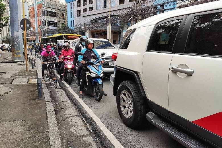 Ms Angeline Tham set up a motorcycle ride-hailing company in Manila after finding herself stuck in traffic for hours in the gridlocked Philippine capital.