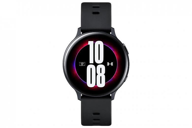 The Under Armour edition of the Samsung Galaxy Active 2 smartwatch.