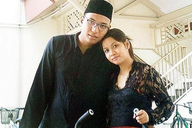 Azlin Arujunah and her husband Ridzuan Mega Abdul Rahman, seen here in a photo posted on social media, are on trial for murder by common intention, for inflicting severe scald injuries on their son.