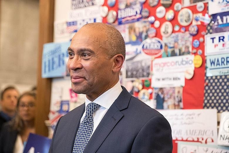 Businessman Deval Patrick declared his candidacy on Thursday. He was the first African-American to be elected governor of Massachusetts. PHOTO: AGENCE FRANCE-PRESSE Former mayor of New York City Michael Bloomberg has filed paperwork to run in the Ala