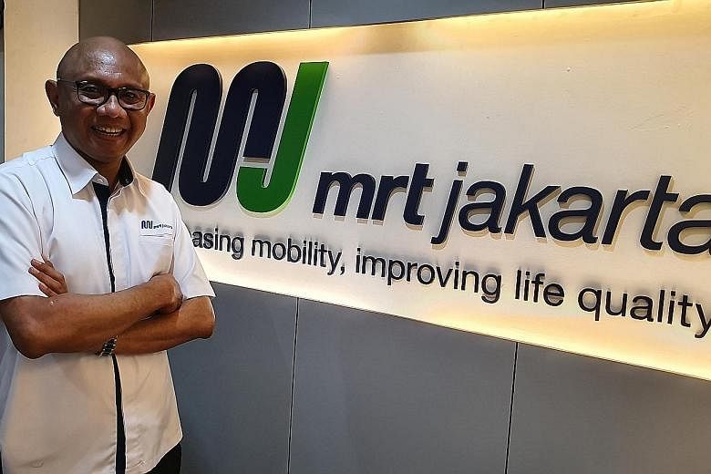 Dr William Sabandar (above), president director of PT MRT Jakarta, said the public's response to the mass rapid transit system was "beyond expectations". Its first 16km route, which runs from Hotel Indonesia, in the heart of the capital, to Lebak Bulus, i