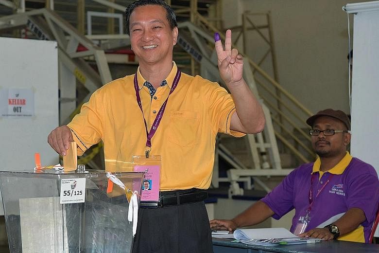 BN's Datuk Seri Dr Wee Jeck Seng (above) defeated PH's Mr Karmaine Sardini with an impressive 15,086-vote majority to reclaim the seat he narrowly lost in the May 9 polls last year.