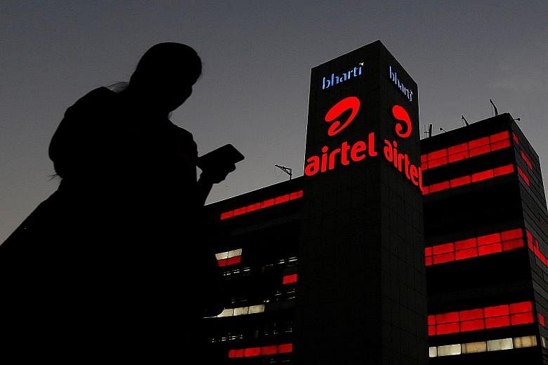 Bharti Airtel and Vodafone Idea both took a hit last month after India's top court ordered them and others to pay billions in fees related to spectrum and licences that the government said were due from prior years. PHOTO: REUTERS
