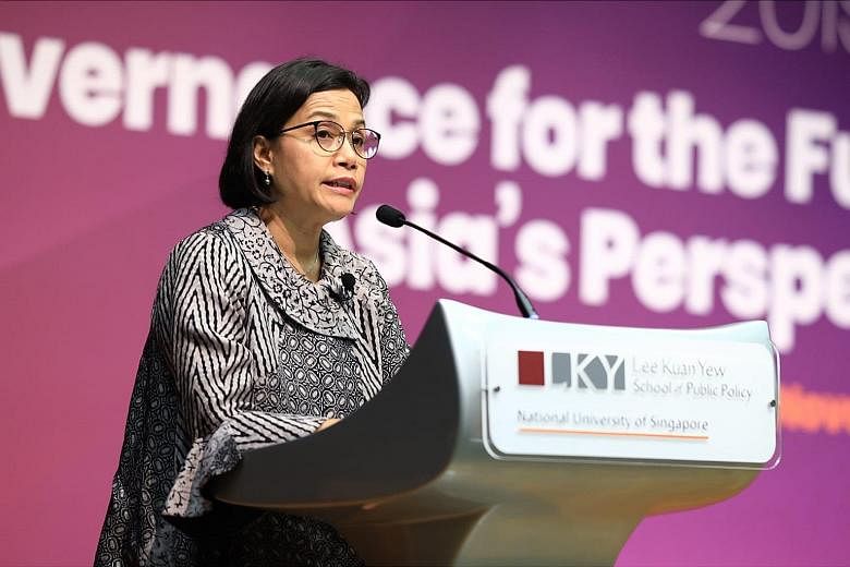 Indonesian Finance Minister Sri Mulyani Indrawati also cited instant access to data as a challenge for leaders.