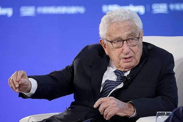 Former US secretary of state Henry Kissinger cautioned against the increasingly polarising rivalry between Washington and Beijing. PHOTO: REUTERS