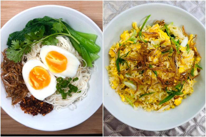 Easy and economical recipes for noodles and rice featuring eggs The