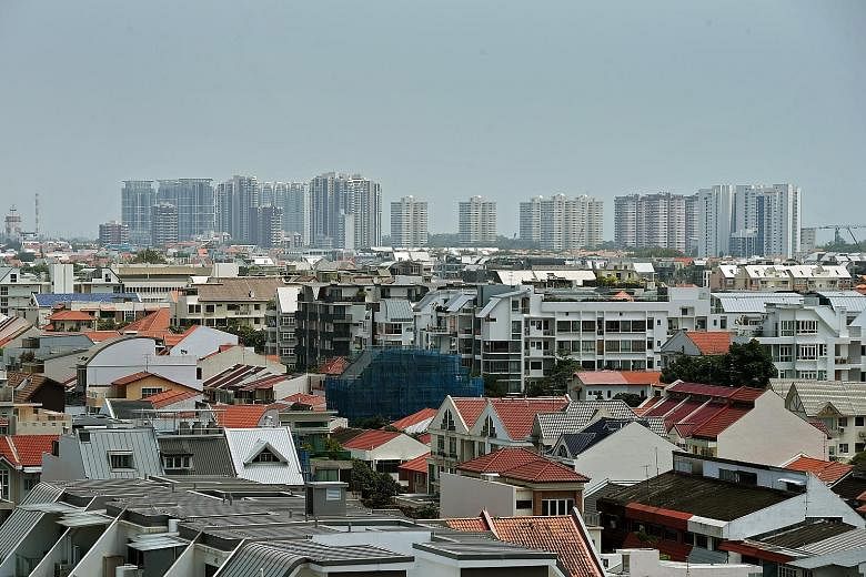 The Monetary Authority of Singapore noted that the number of unsold homes from launched projects - excluding executive condominiums - doubled from 2,172 units in the third quarter of last year to 4,377 units in the same three months this year.