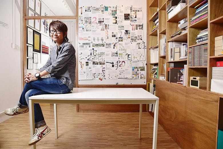 The 20-year career of Ms Kelley Cheng (above) is celebrated at a retrospective at the National Design Centre.