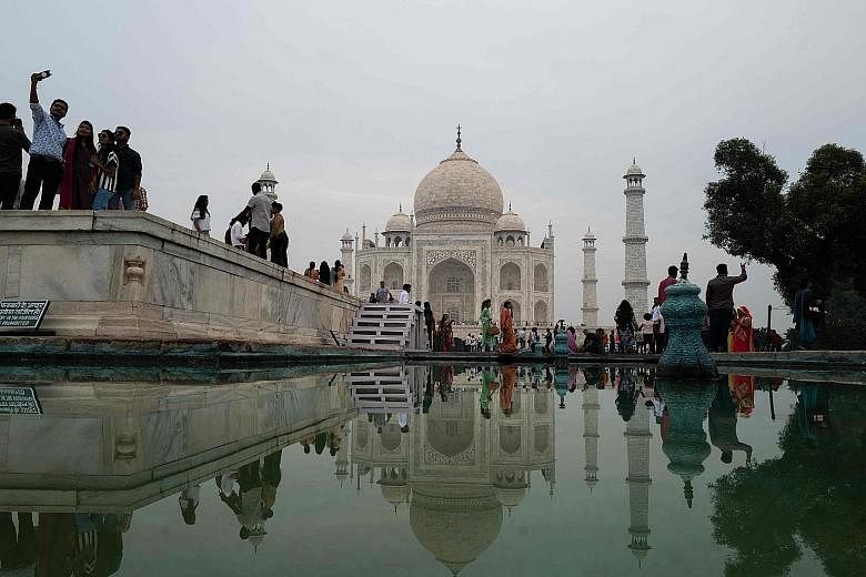 The Taj Mahal, a 17th-century mausoleum commissioned by Mughal emperor Shah Jahan, in Agra, in India's Uttar Pradesh state. Speculation is rife that Agra may be renamed after the local district administration initiated an inquiry to find out if it wa