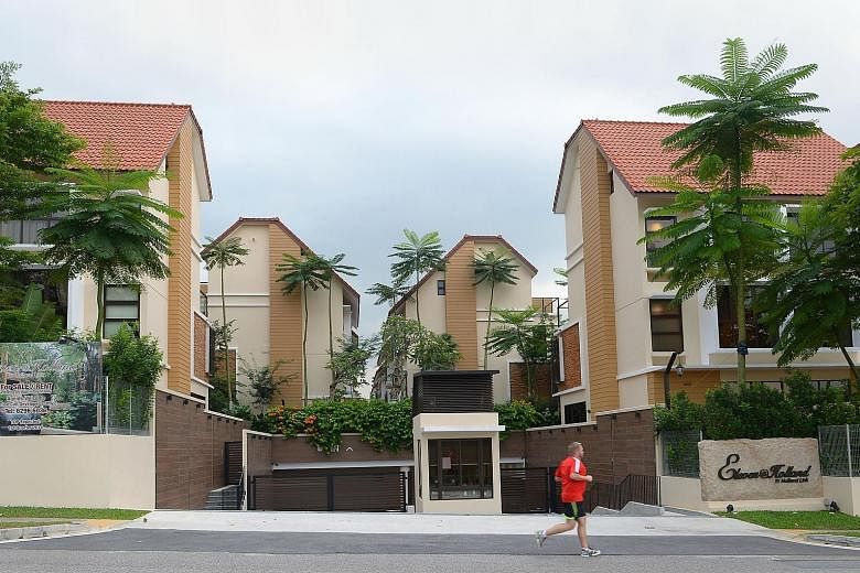 Eleven @ Holland, a 99-year leasehold project in Holland Link in prime District 10, was completed in November 2014 and consists of 82 semi-detached houses. ST FILE PHOTO