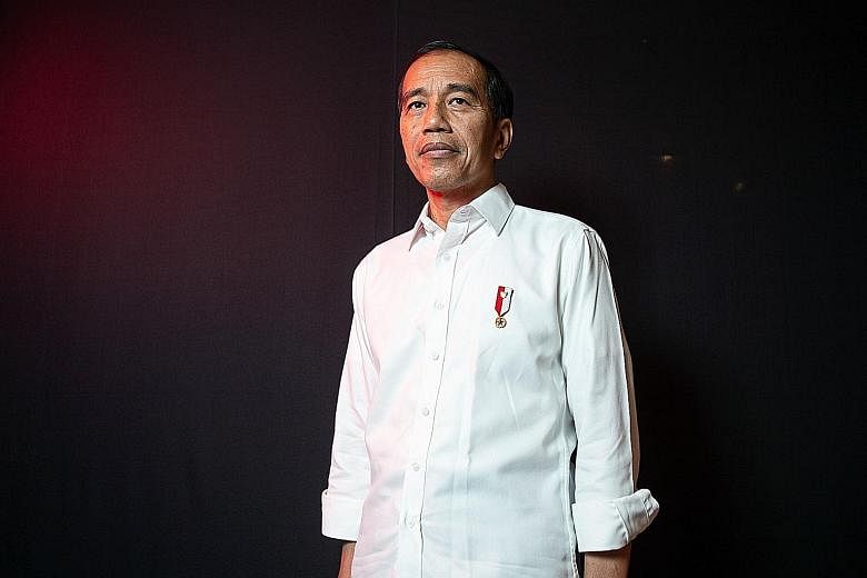 The presidential spokesman said President Joko Widodo felt The Straits Times "has succeeded in capturing his vision for the next five years" and its hope for him not to compromise on democracy and build a corrupt-free, open, tolerant and inclusive co