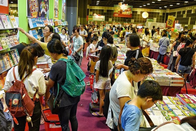 Popular's annual BookFest@Singapore fair opened at Suntec yesterday. At the opening ceremony, Education Minister Ong Ye Kung said the fair was a good platform to encourage Singaporeans to stay in touch with their mother tongue in a fun setting, with 