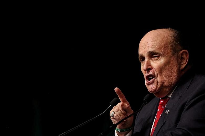 Mr Rudy Giuliani has given different answers publicly about whether he spoke with anyone at the budget office at key moments during President Donald Trump's dealings with Ukraine.