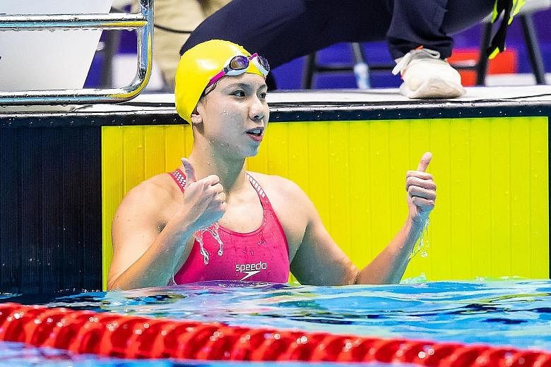 In winning her sixth 50m free title at the biennial Games, Amanda Lim also set a meet record and personal best of 25.06sec. 