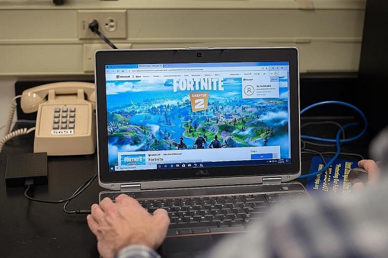 Fortnite, along with Minecraft and Roblox, was highlighted by the US authorities as a platform where offenders began conversations. PHOTO: NYTIMES