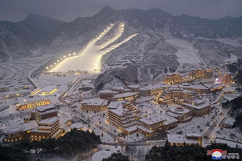 North Korean leader Kim Jong Un opened a new mountain spa and ski resort that's intended for people to enjoy "high civilisation under socialism" in another example of the country using tourism exemptions in sanctions to build revenue for its broken e