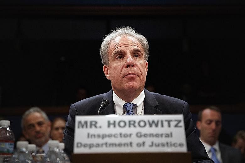 In a review of the FBI's investigation into ties between Russia and the Trump presidential campaign, the Justice Department's inspector-general Michael Horowitz (above) has found that the probe had been properly opened.